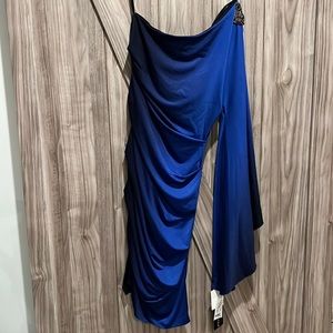 Betsy & Adam ombré blue wing dress size 2